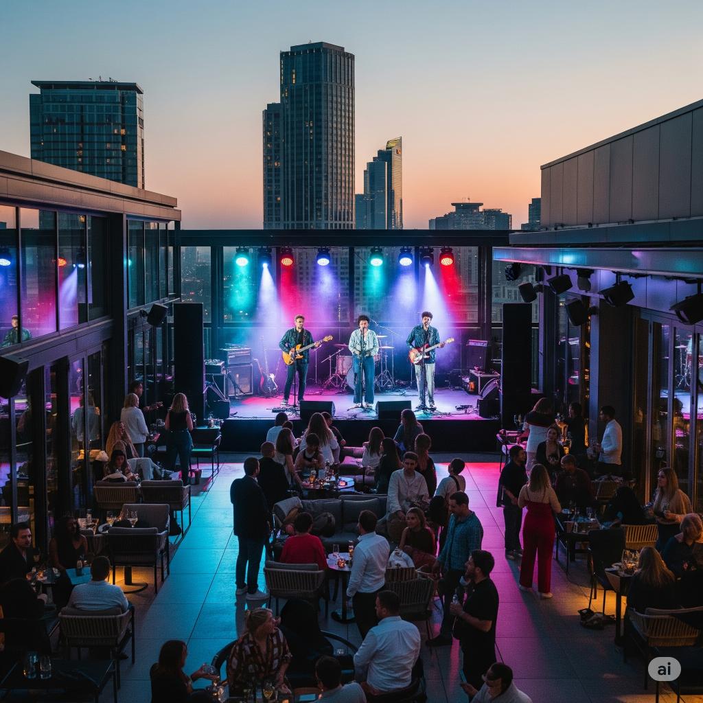 Live Music & Electric Vibes at Best Rooftop In Kamla Nagar Agra