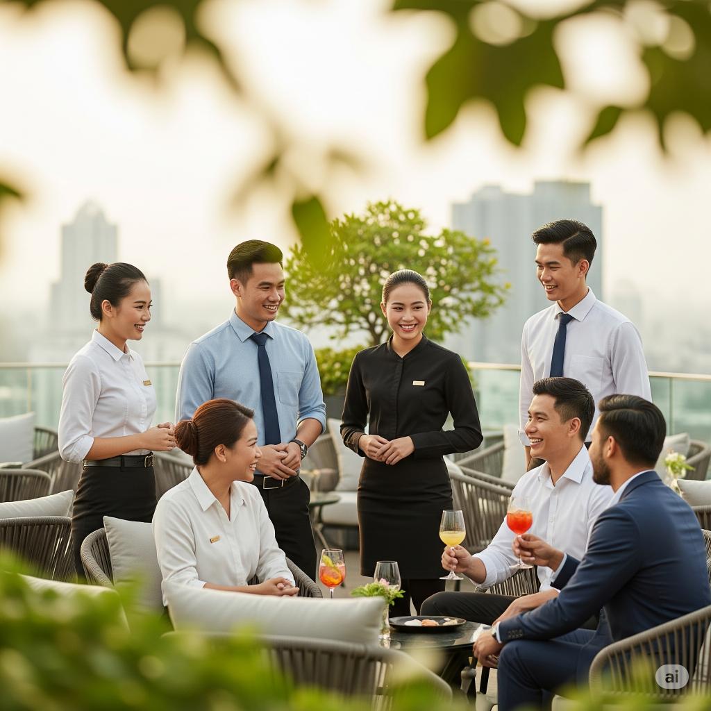  Friendly Staff & Warm Hospitality at Best Rooftop In Kamla Nagar Agra Dixita D'Elixir 